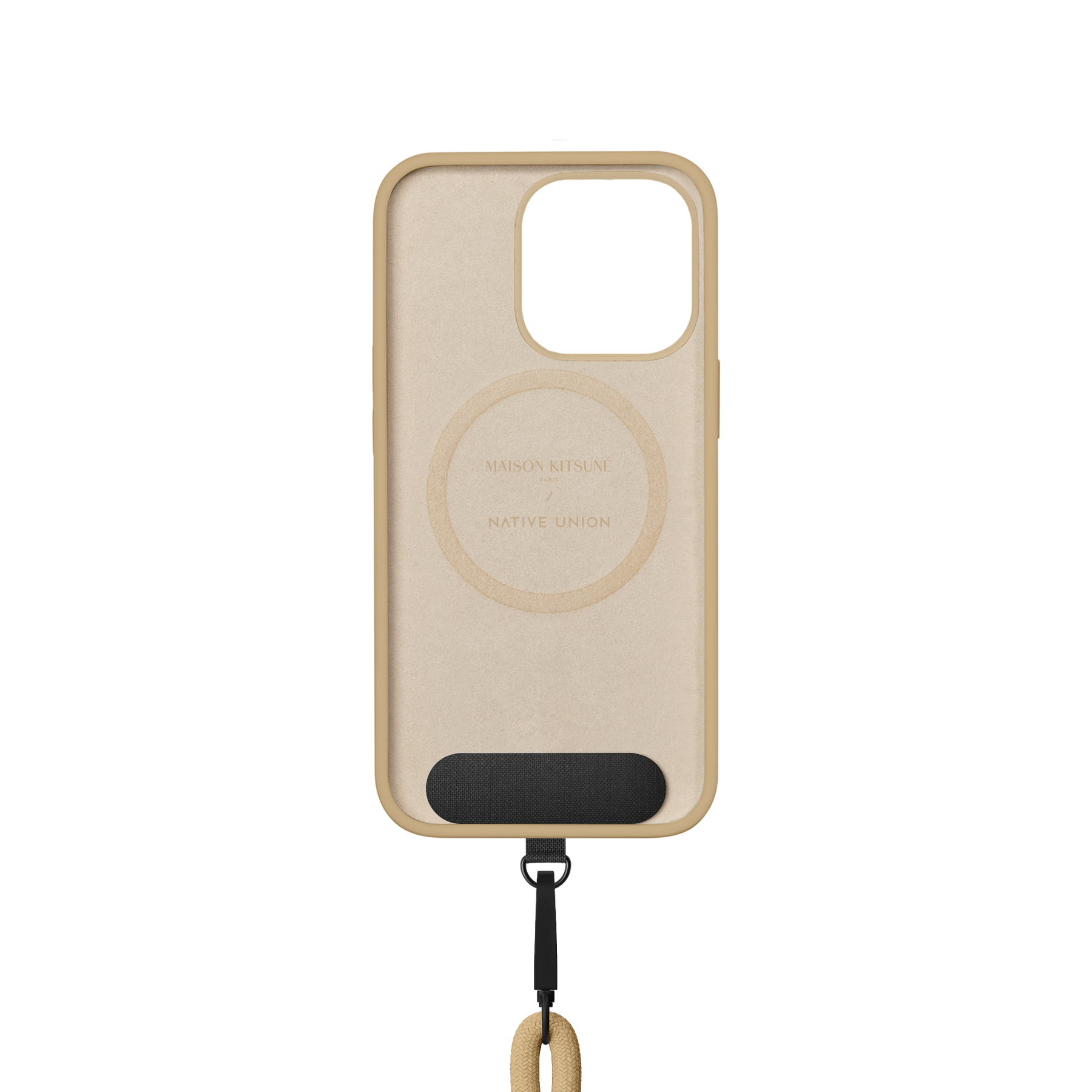 Monochrome Fox Head Sling Case for iPhone 14 Pro