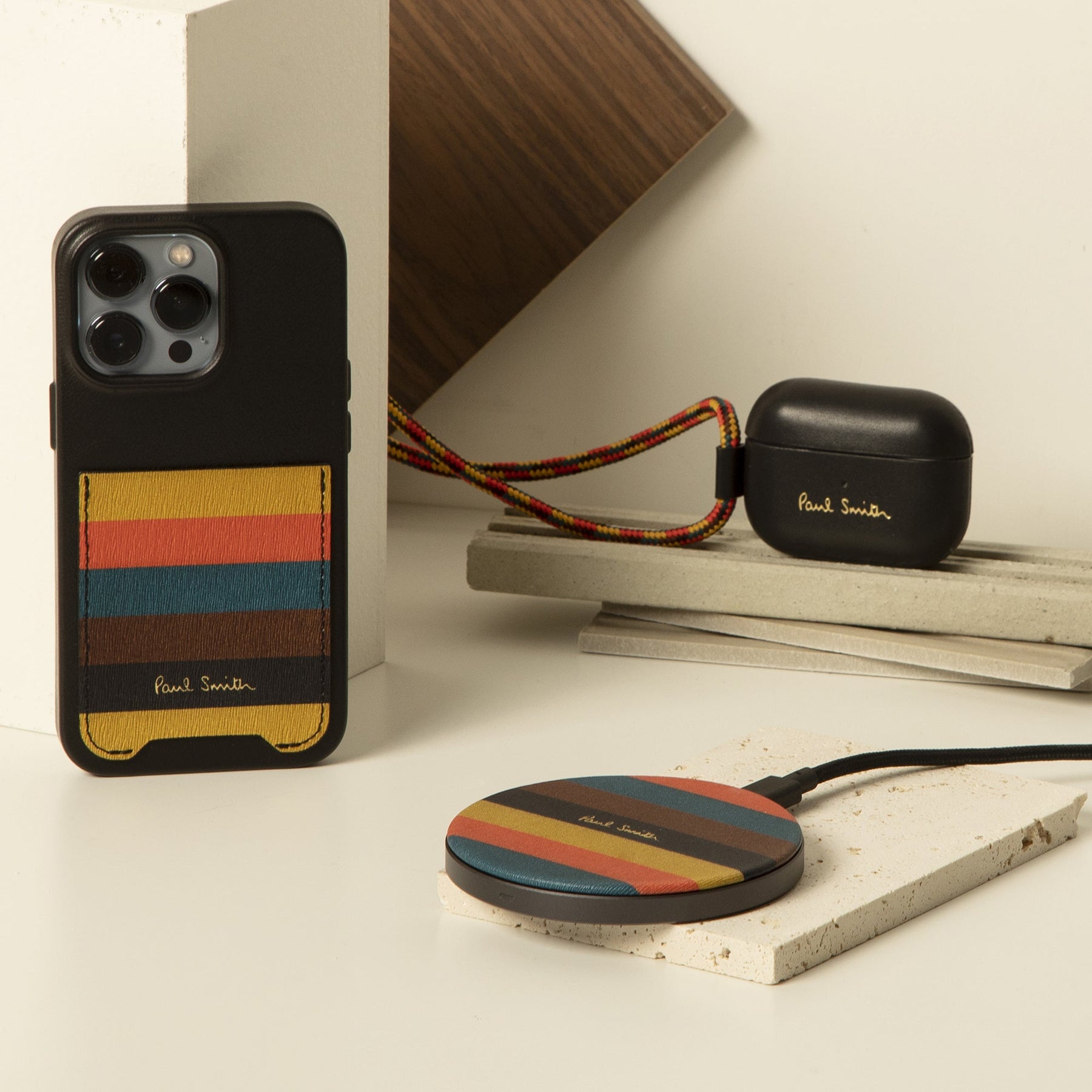 Paul Smith Sling Leather Case for AirPods Pro