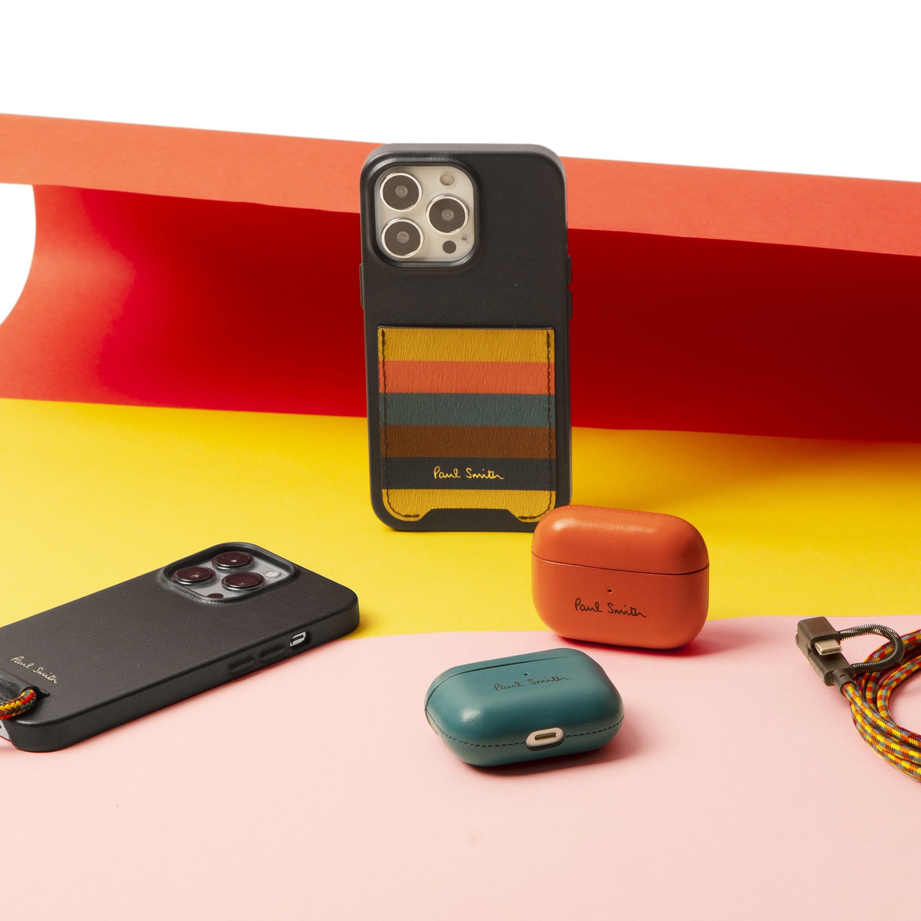 39670113960075,39670113992843,39670114025611, Paul Smith Leather Case for AirPods Pro
