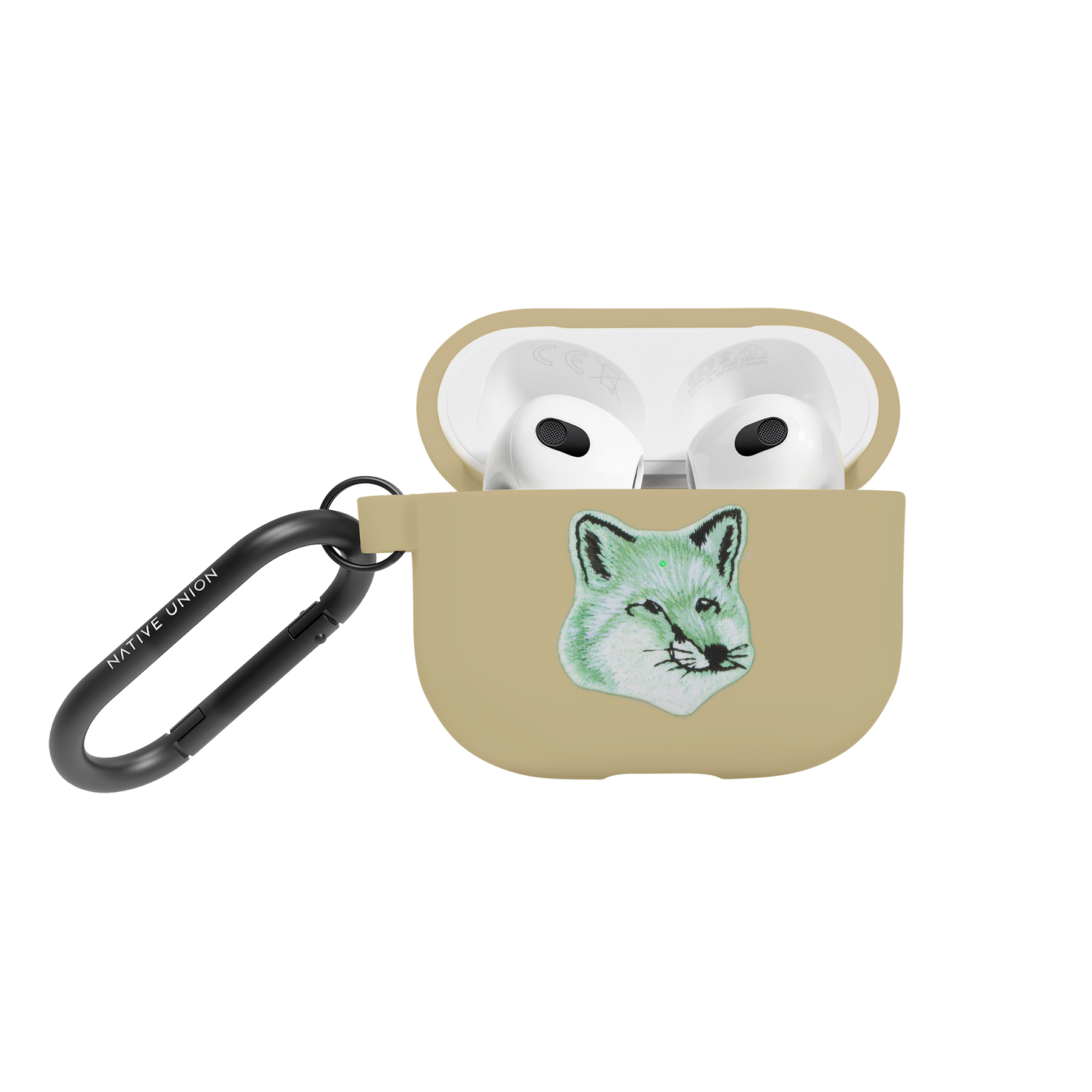 40359392903307, Monochrome Fox Head Case for AirPods (Gen 3)