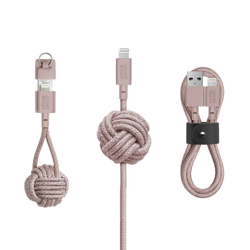 Charging Cable Collection - Rose / USB-A to Lightning
